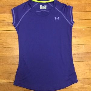 Purple Under Armor Workout Top